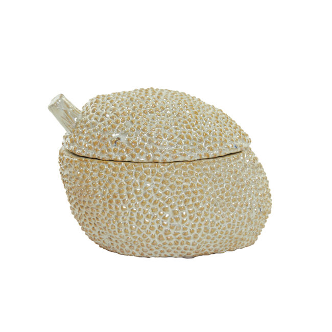 DECO BOX DURIO CERAMICS WHITE PEARL 20X14.5X13CM