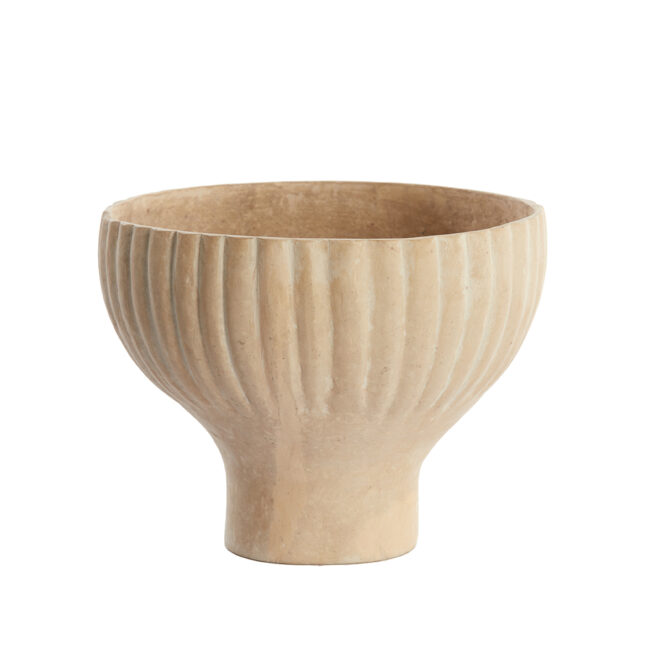 POT DECO MELILLA NATURAL 26.5X21CM