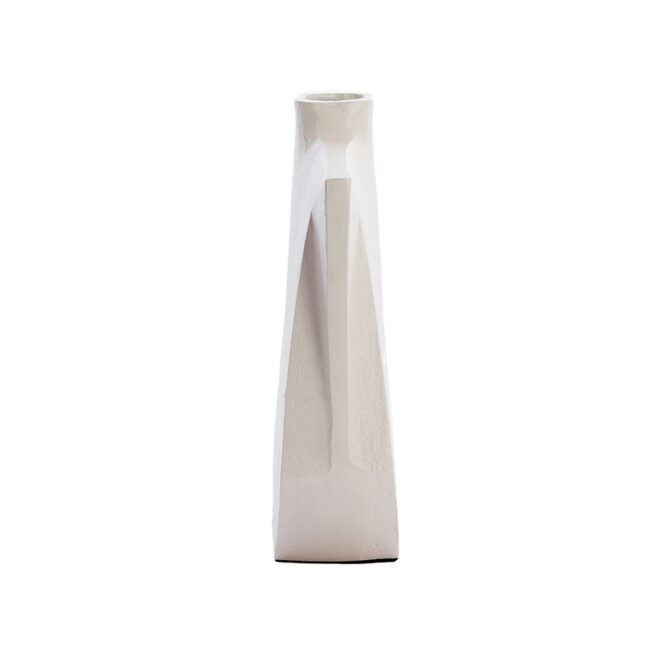 VASE MAKAHA CREAM 21X6X25CM - Image 3