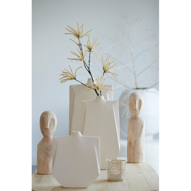 VASE MAKAHA CREAM 21X6X25CM - Image 6