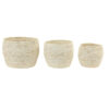 SET OF 3 BASKETS MAX PAREJO NATURAL 35X28CM