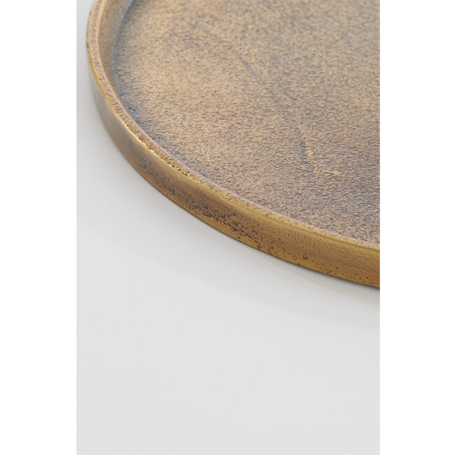 DISH MAES LIGHT GOLD 21.5X1.5CM - Image 3