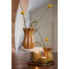 DISH ON BASE ESMA MARBLE WHITE & ANTIQUE BRONZE 33X12CM - Image 6