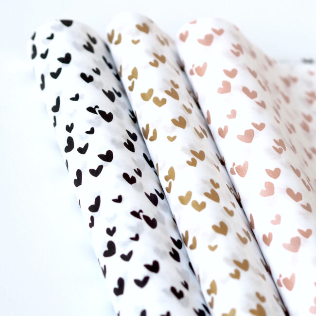 TISSUE PAPER SOLO HEARTS GOLD 50X70CM - Image 4
