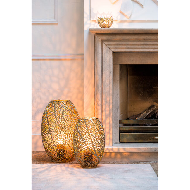 HURRICANE SINULA ANTIQUE GOLD 25.5X38CM - Image 3