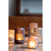 TEALIGHT HOLDER PALET GLASS TAUPE 9X12.5CM - Image 2
