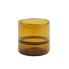TEALIGHT HOLDER PASCHA GLASS BROWN 10X10CM
