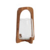 HURRICANE ANOSY GLASS CLEAR & WOOD NATURAL 21.5X35CM - Image 2