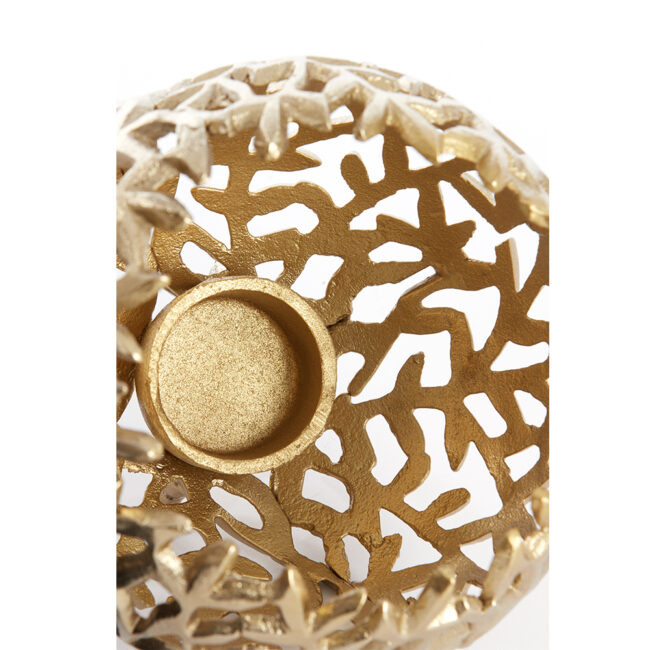 TEALIGHT HOLDER FAMARI ANTIQUE GOLD 10X9CM - Image 4