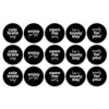 GIFT STICKERS TEXT MIX BLACK & WHITE 5CM - Image 2