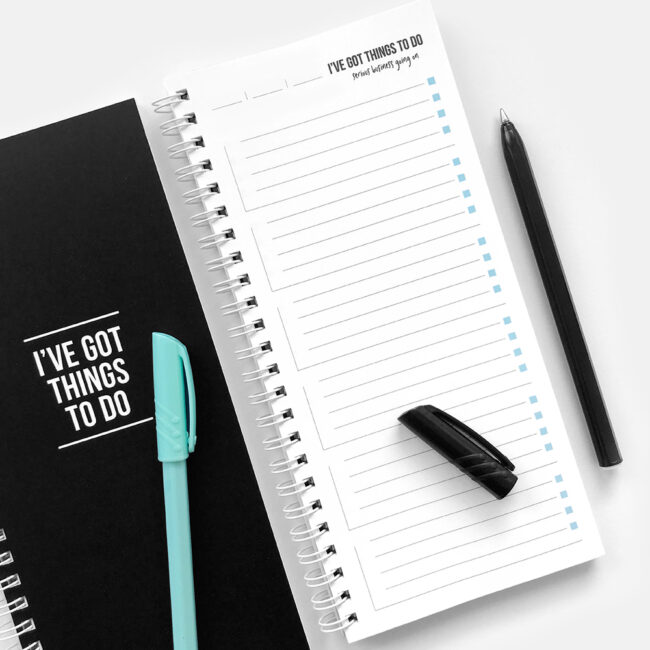 TO DO NOTEBOOK I'VE GOT THINGS TO DO BLACK 10X21CM - Image 4