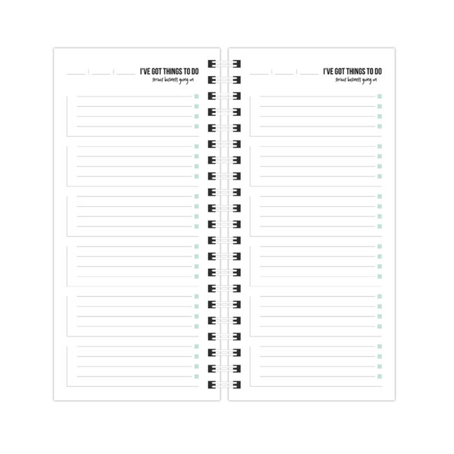 TO DO NOTEBOOK I'VE GOT THINGS TO DO BLACK 10X21CM - Image 3