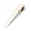 GIFT STICKERS WHITE MINI HEARTS 2.2CM