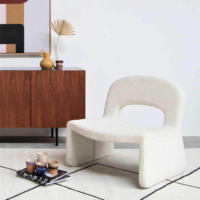 ARMCHAIR JOSEPHINE GEORGE SNOWWHITE 65X68X70CM - Image 5
