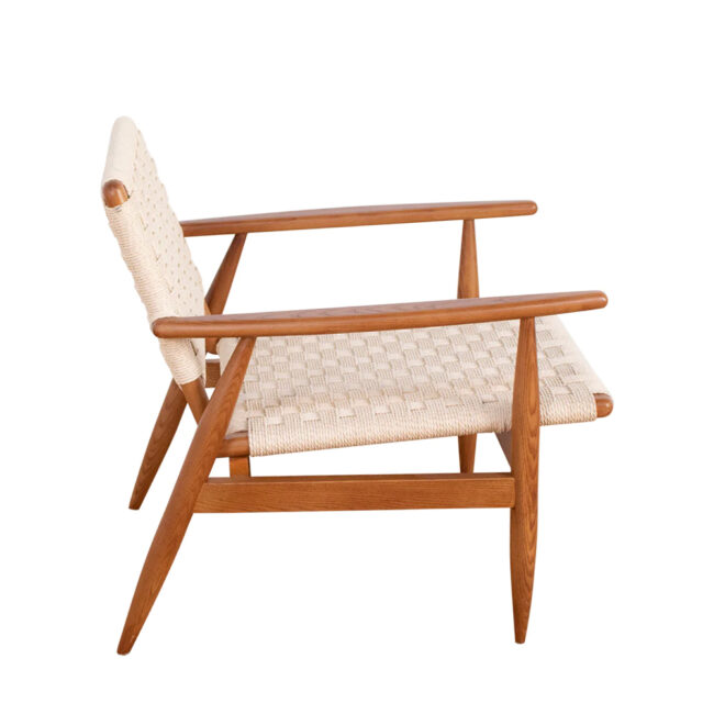 ARMCHAIR HOBART OAK WOOD NATURE PAPER ROPE 65X70X66CM - Image 3