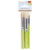 SET OF 3 STENCIL BRUSHES 18X5X1CM