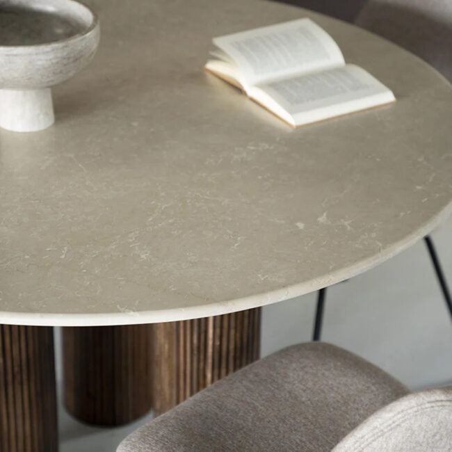 DINING TABLE XAVI 130X130X77CM - Image 4