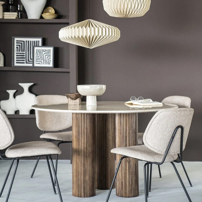 DINING TABLE XAVI 130X130X77CM - Image 5