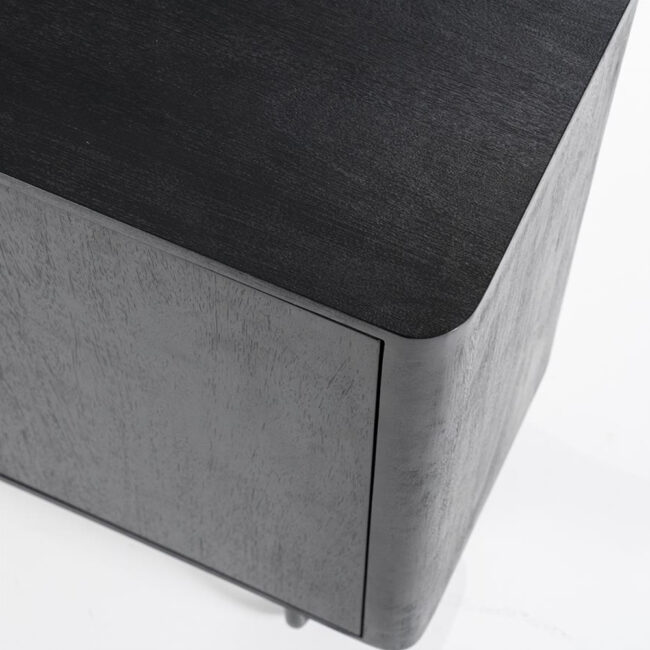 SIDEBOARD JAMES BLACK 180X40X80CM - Image 3