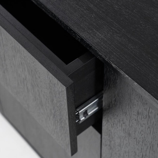 SIDEBOARD JAMES BLACK 180X40X80CM - Image 4