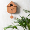 WALL CLOCK MODERN CUCKOO DARK WOOD 21.5X41X8.5CM - Image 2