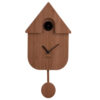 WALL CLOCK MODERN CUCKOO DARK WOOD 21.5X41X8.5CM