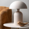 TABLE LAMP BOAZ LARGE IRON TEXT GREY 31X43CM - Image 2