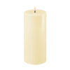 LED CANDLE CREAM 7.5X15CM
