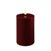 LED CANDLE BOURGOGNE RED 7.5X10CM