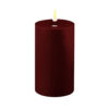 LED CANDLE BOURGOGNE RED 7.5X12.5CM