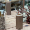 LED CANDLE SAND 7.5X15CM - Image 2