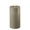 LED CANDLE SAND 7.5X15CM