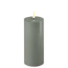 LED CANDLE SALVIE GREEN 7.5X15CM