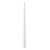 DINNER LED CANDLE SHINY WHITE 2.2X28CM