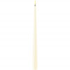 DINNER LED CANDLE SHINY CREAM 2.2X28CM 2PCS