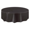 PLASTIC TABLE COVER BLACK 2.13M