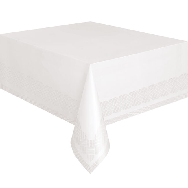 PAPER TABLE COVER WHITE POLY 137X274CM - Image 3