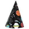 PARTY HATS OUTER SPACE 21CM 8PCS