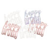CONFETTI HAPPY BIRTHDAY ROSE GOLD GLITZ 14G