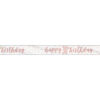 BANNER HAPPY 30TH BIRTHDAY ROSE GOLD GLITZ 2.74M - Image 3