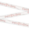 BANNER HAPPY 90TH BIRTHDAY ROSE GOLD GLITZ 2.74M