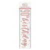 BANNER HAPPY 90TH BIRTHDAY ROSE GOLD GLITZ 2.74M - Image 2