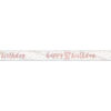 BANNER HAPPY 90TH BIRTHDAY ROSE GOLD GLITZ 2.74M - Image 3