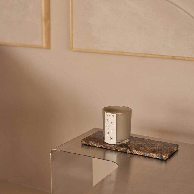 TRAY MARBLE BROWN 10X25CM - Image 3