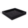 TRAY WITH EDGE MARBLE BLACK 30X30CM