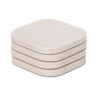 COASTERS ORGANIC BEIGE 10X10X1CM 4PCS