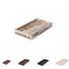 MARBLE TRAY WITH EDGE 30X15CM