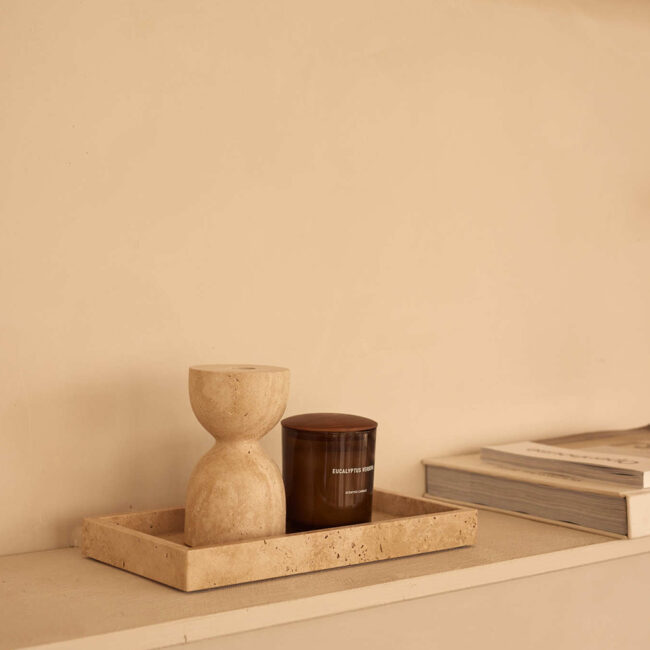 TRAY WITH EDGE TRAVERTINE 30X15CM - Image 5