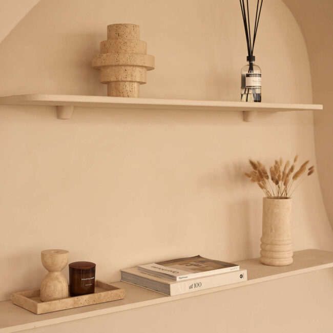 TRAY WITH EDGE TRAVERTINE 30X15CM - Image 4
