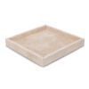 TRAY WITH EDGE TRAVERTINE 30X30CM